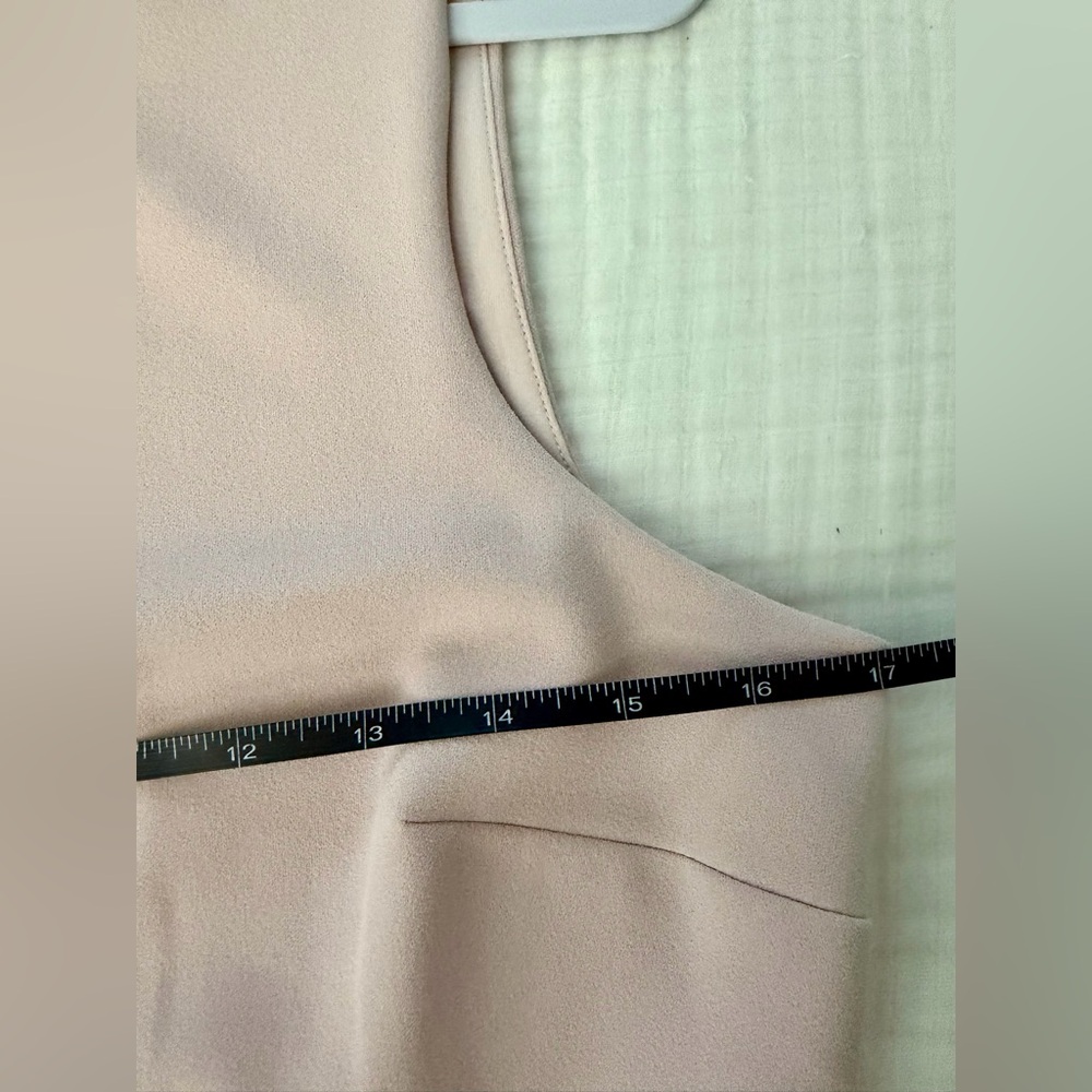 Express Dusty Blush Pink Belted Mock Neck Midi Dress NWT Medium (M) - Picture 7 of 10